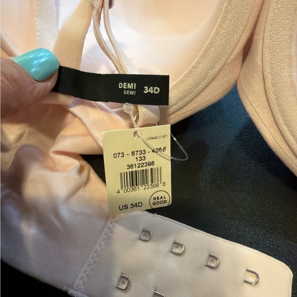 Aerie Women’s 34D Demi cup push up bra light pink - Picture 3 of 3
